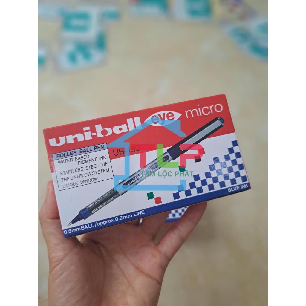 SỈ Hộp 12 Bút ký Uni UB150 xanh, nét 0.5 - Bút Uni