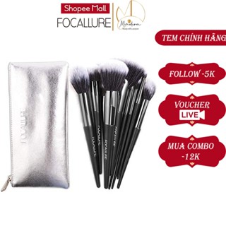 Bộ cọ trang điểm FOCALLURE 6 cây cọ phấn phủ, má hồng, màu mắt 100g FA-70