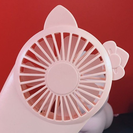 Quạt mini cầm tay tích điện Hello Kitty