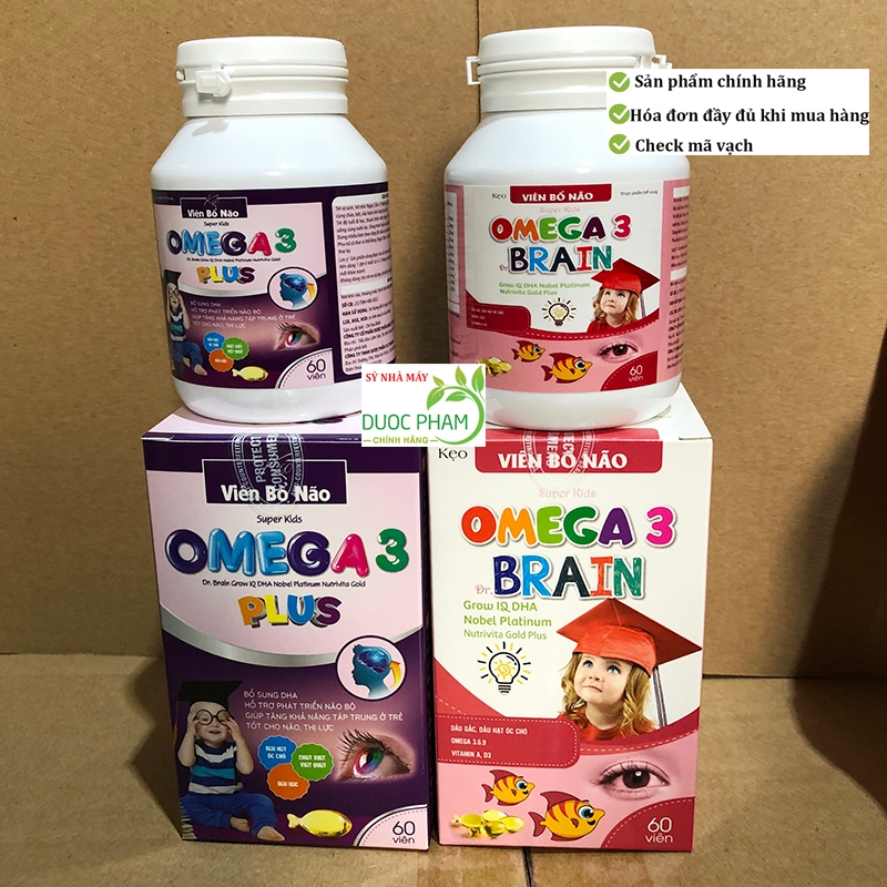 Kẹo bổ não trẻ em omega 3 bổ sung DHA giúp tập trung học tập, phát triển trí não