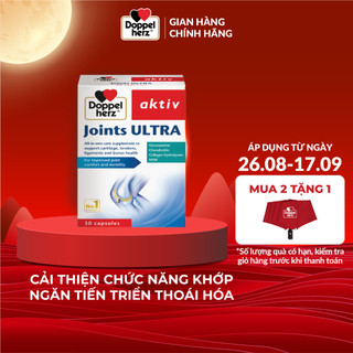 Viên uống bổ khớp Doppelherz Joints Ultra hỗ trợ cải thiện chức năng và ngăn ngừa thoái hóa khớp (Hộp 30 viên)