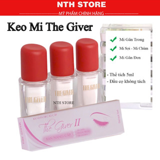Keo Dán Mi The Giver 5ml ,4ml Gắn Mi Sợi ,Mi Gân Trong Mi Gân Đen , Nước Tẩy Trang The Giver 15ml