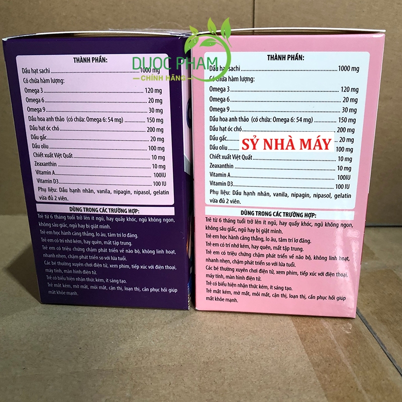 Kẹo bổ não trẻ em omega 3 bổ sung DHA giúp tập trung học tập, phát triển trí não