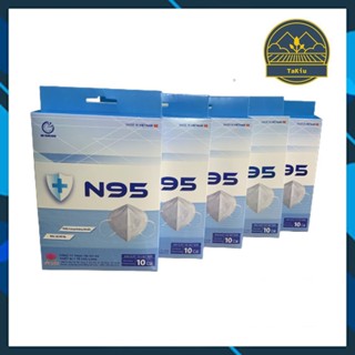  Combo 5 Hộp Khẩu Trang N95 Chính Hãng CỬU LONG Hộp 10 Cái 