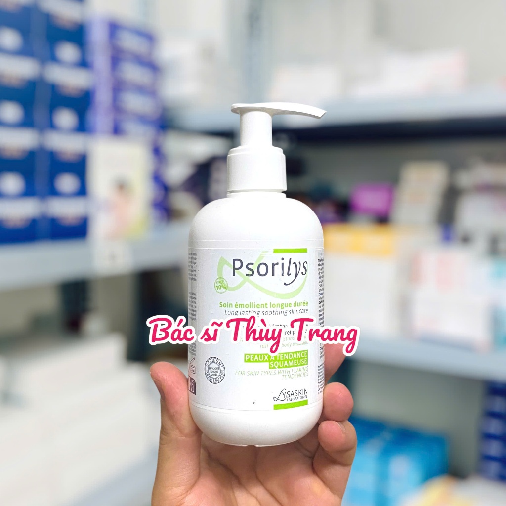 Nhũ tương dưỡng ẩm cho da khô. da vảy nến LYSASKIN Psorilys Soin Emollien Longue Duree - 200ml