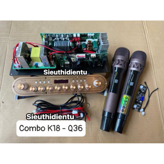 COMBO RÁP MẠCH LOA KÉO XÁCH TAY K10PLUS/ K18 - MIC FULL KIM LOẠI UGX/Q36