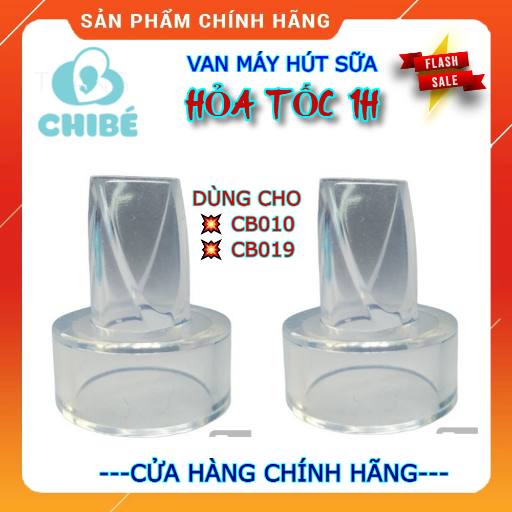 (HỏaTốc1h) Van Chân Không Máy Hút Sữa CHIBÉ CB010 CB019, đường kính trong 2cm, van xả, van 1 chiều, 