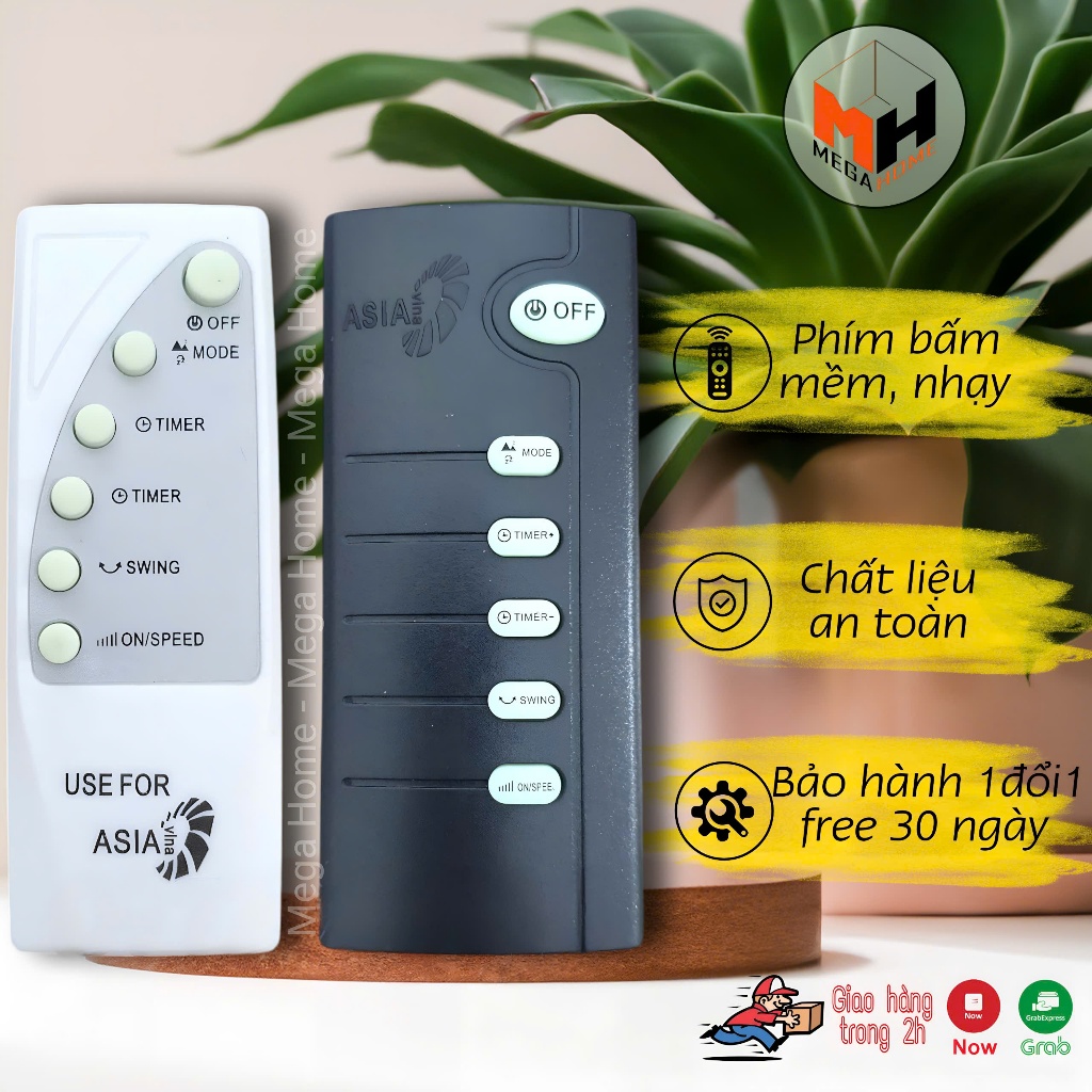 Điều khiển quạt ASIA , remote điều khiển quạt cây, quạt treo tường asia hàng loại 1