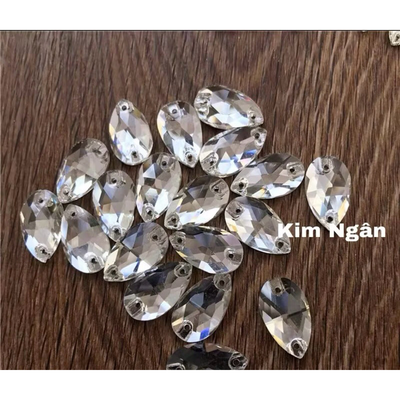 Đá pha lê giọt nước cao cấp đính váy áo,hanmade(Túi 20 viên)