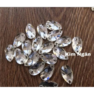 Đá pha lê giọt nước cao cấp đính váy áo,hanmade(Túi 20 viên)