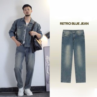 Quần Jean Nam Wash Retro ALLMAN Quần Jean Nam Form Regular Fit AL0305