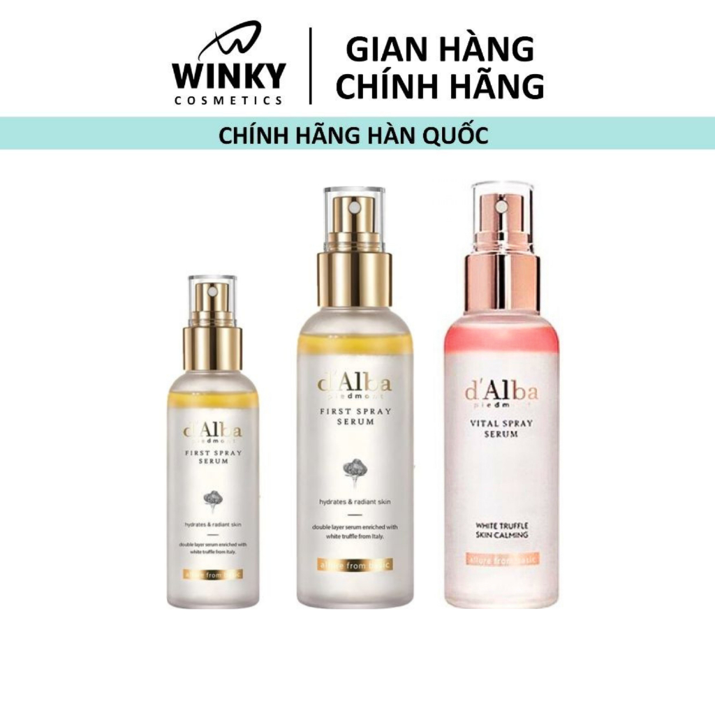 Serum Xịt Khoáng D’ALBA Dalba Chiết Xuất Nấm Trắng Căng Bóng Da D'alba Piedmont White Truffle Serum 