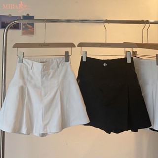 Quần giả váy chất Kaki cạp lưng thun chun sau co giãn dáng chân váy chữ A có lót trong quần short đùi nữ bigsize công sở