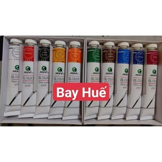 Sơn dầu 50ml hãng maries ( Bộ 10 mầu cơ bản loại 50ml)