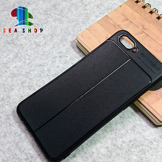 Ốp lưng Oppo A3S - A5 vân da loại A chóng trơn trượt - nhựa dẻo