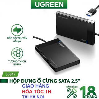 Hộp Đựng Ổ Cứng 2.5 inch USB 3.0 Ugreen 30847 - HDD Box Chính Hãng