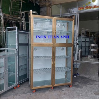 Tủ chén nhôm, tủ đựng bát dĩa TCND17
