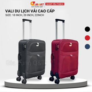 Vali vải Du Lịch hàng CAO CẤP siêu bền, không thấm nước, khoá số, size 18,20,22 inch mẫu mới thời trang,siêu nhẹ