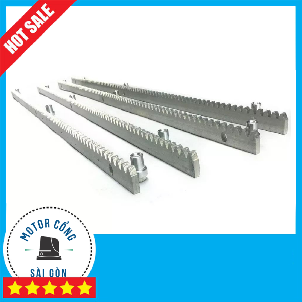 COMBO 4m Thanh ray răng cưa - Thanh ray thép motor cổng lùa