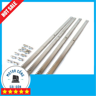 COMBO 4m Thanh ray răng cưa - Thanh ray thép motor cổng lùa