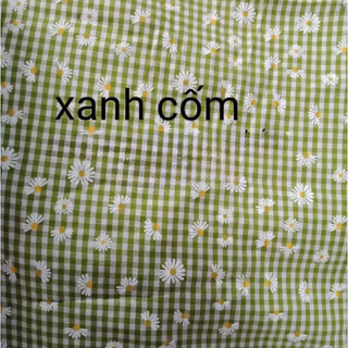 Thô kẻ họa tiết hoa cúc