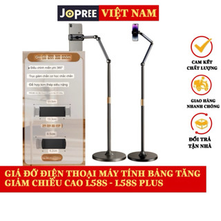 Giá đỡ điện thoại, máy tính bảng đa năng JOPREE L-58S - L58S Plus Tripod Livestream, Chụp ảnh 360 độ