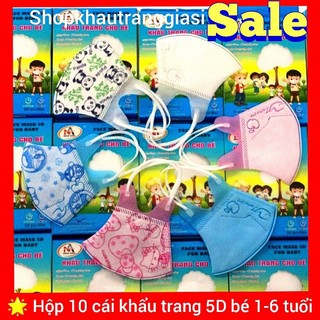 Hộp 10 cái khẩu trang trẻ em 5D mask Famapro Nam Anh đủ mẫu