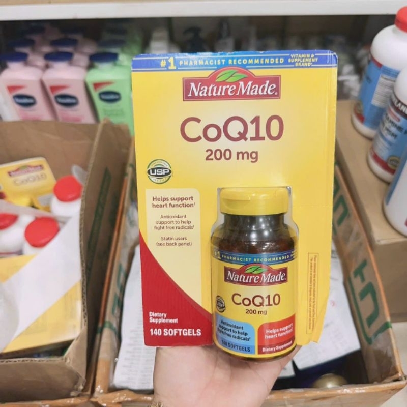 Viên uống Nature Made CoQ10 200mg 140 viên của Mỹ.