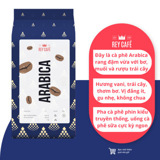 Cà phê arabica rang bơ nguyên chất - xx cầu đất- coffee pha phin - thương hiệu rey cafe