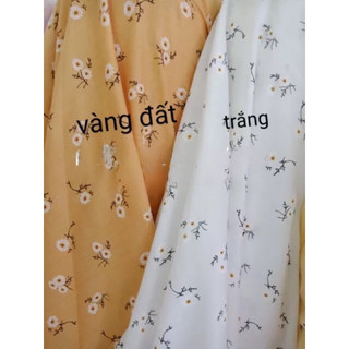 Vải thô hoa cúc