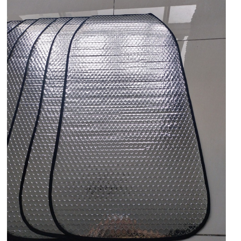 Tấm lót chống nắng cho yên xe loại lớn [2 mặt bạc 37cmx77cm]