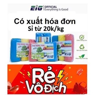 Sỉ 1kg Túi Đựng Rác Tự Hủy EIG, [Chọn Size] Và Màu , Tiểu Trung Đại , 1kg có 3 Cuộn