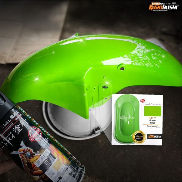 Sơn Samurai Màu Xanh Lá Kawasaki K417 dung tích 400ml