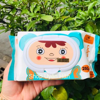(combo 2 gói) Khăn ướt cao cấp không mùi Baby Wipes 250g