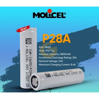 [P47] Pin 18650 Molicel P28A 2800mAh 35A Li-ion công suất cao xả 35A INR-18650-P28A