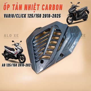Ốp Carbon két tản nhiệt cho Vario/Click 125/150 2018-2025 và AB 2016-2022 125/150 2val (Ốp lên zin)