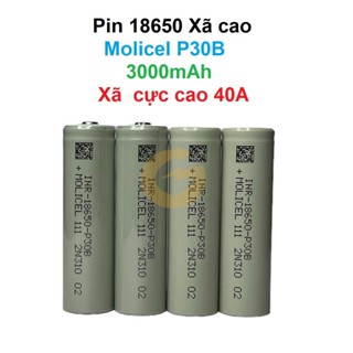 [P49] Pin 18650 Molicel P30B 3000mAh xả cực cao 40A Li-ion Mới ra mắt năm 2024