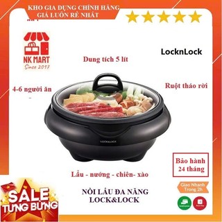 Nồi lẩu điện đa năng lock & lock EJP331 dung tích 5L, đường kính 28cm