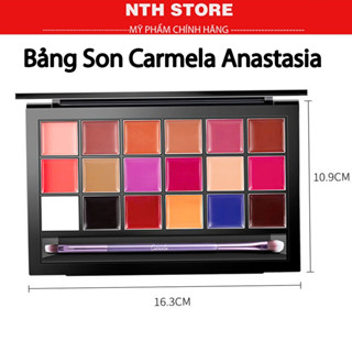 Bảng Son Carmela Anastasia Dupe 18 Ô Cao Cấp Với Chất Son Lì Lên Màu Chuẩn Không Khô Môi