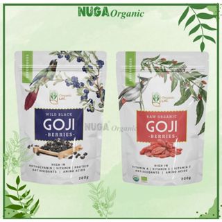 Hắc kỷ tử và kỷ tử đỏ hữu cơ (Raw Organic Goji Berry & Wild Black Goji Berries) - Organic Life