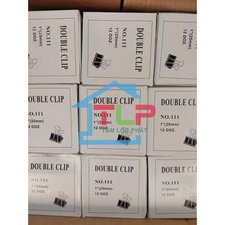 2 Hộp Kẹp đen 25mm (HÀNG LOẠI 1) - kẹp bướm