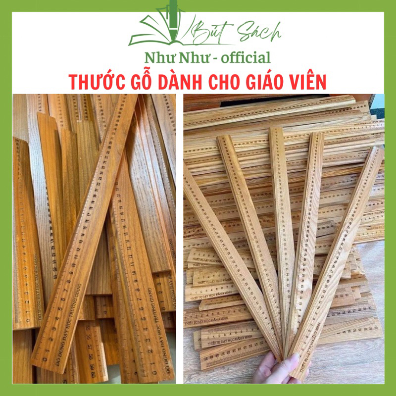 Thước gỗ sồi 50cm
