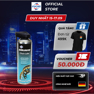 Dầu công nghệ tổng hợp bôi trơn xích xe máy FUCHS SILKOLENE CHAIN LUBE SPRAY chống mài mòn vượt trội