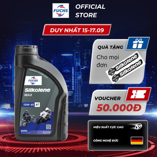 Dầu nhớt động cơ Silkolene Max 10W-40 4 thì cho xe máy hiện đại dung tích 1L/0.8L