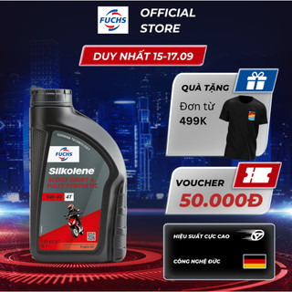 Dầu động cơ SILKOLENE SCOOT SPORT 4 5W-40 4 thì tổng hợp hoàn toàn cho Xe tay ga và xe moped dung tích 1L