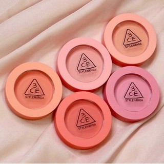 Phấn má hồng 3.ce mood recipe on & on face blush