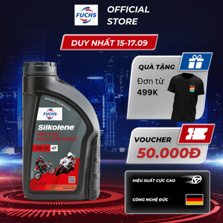 Dầu động cơ FUCHS SILKOLENE PRO 4 SAE 5W-40 XP 4 thì gốc ester, tổng hợp hoàn toàn, hiệu suất cực cao dung tích 1L