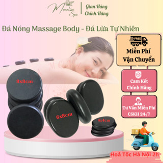 Đá Nóng, Đá Massage Body Tròn 8x6cm ,Oval 8x8cm,Kẹp Chân 3x4cm Đả Thông Kinh Lạc Dưỡng Sinh