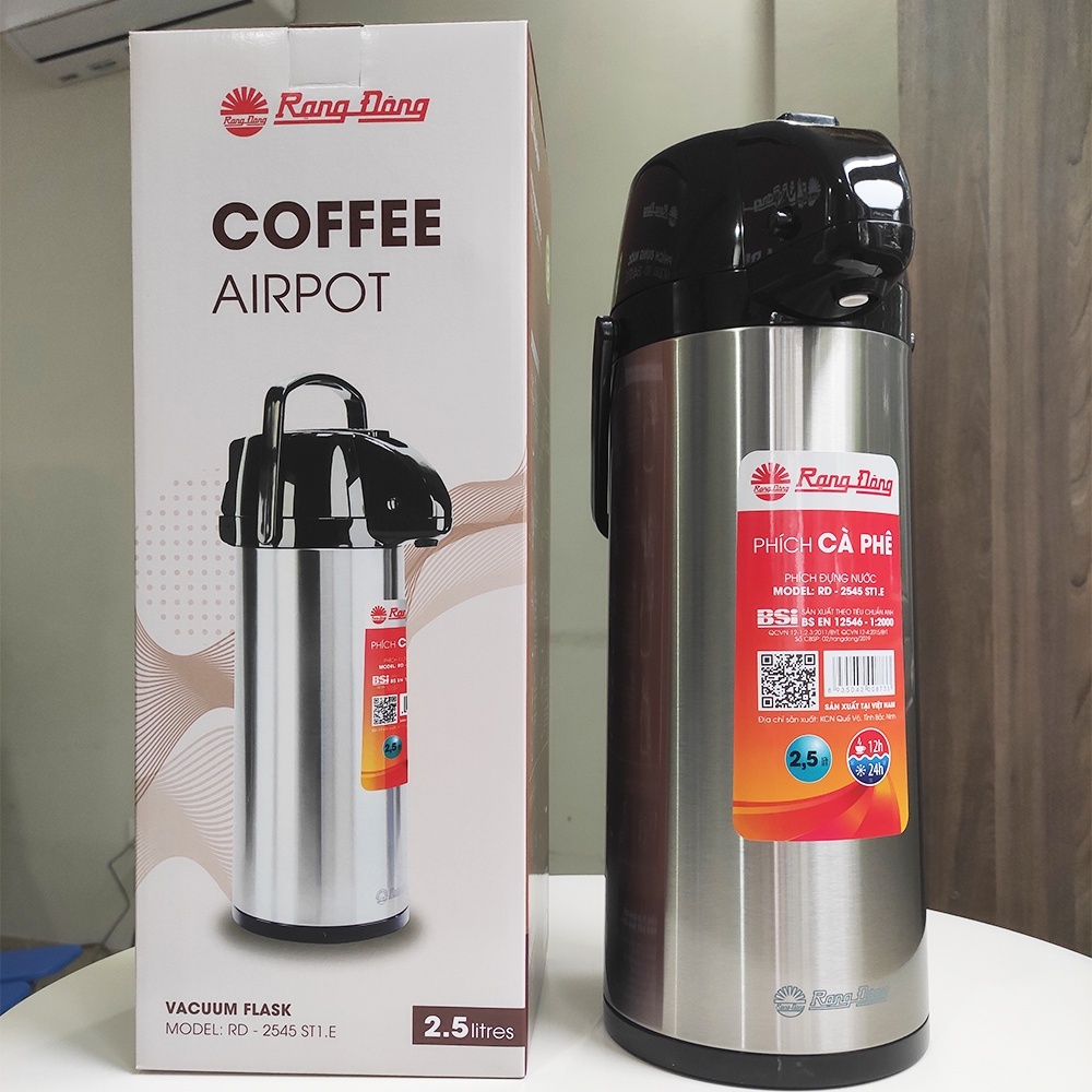 Phích Bơm Nước Rạng Đông 1 Lít [Pha Trà, Pha Cà Phê] RD-PB-1L