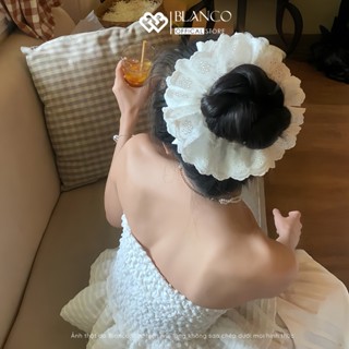 Buộc tóc ren trắng size 16cm-21cm kiểu Pháp | Blanco